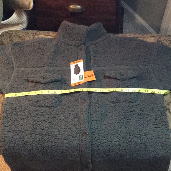 🌸 32 degrees Sherpa cozy shirt jacket wear oversized - Picture 11 of 14